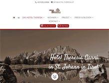 Tablet Screenshot of hotel-theresia.at